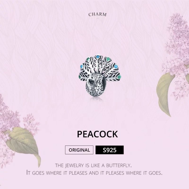 (image pour) Charm Style PANDORA Paon - SCC1260 - Afficher 3
