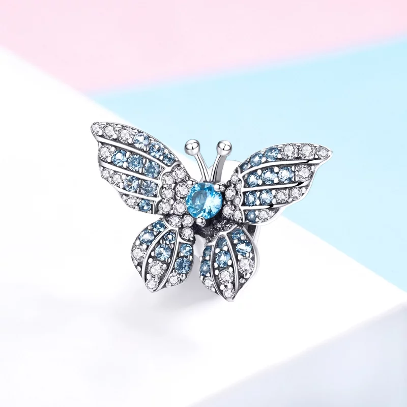 (image pour) Charm Style PANDORA Papillon scintillant - BSC061 - Afficher 2