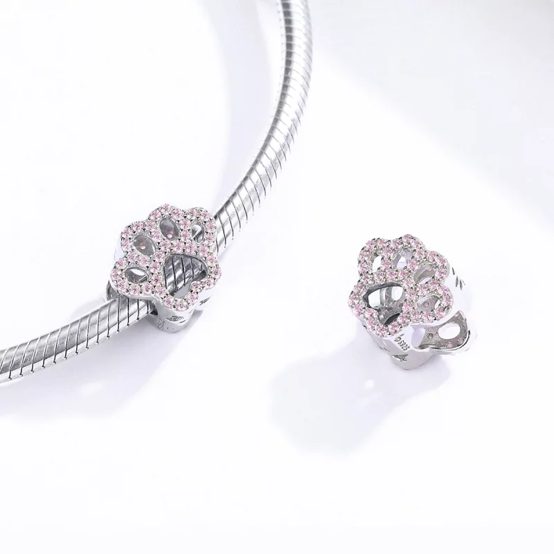 (image pour) Charm Style PANDORA Patte rose - BSC164 - Afficher 4