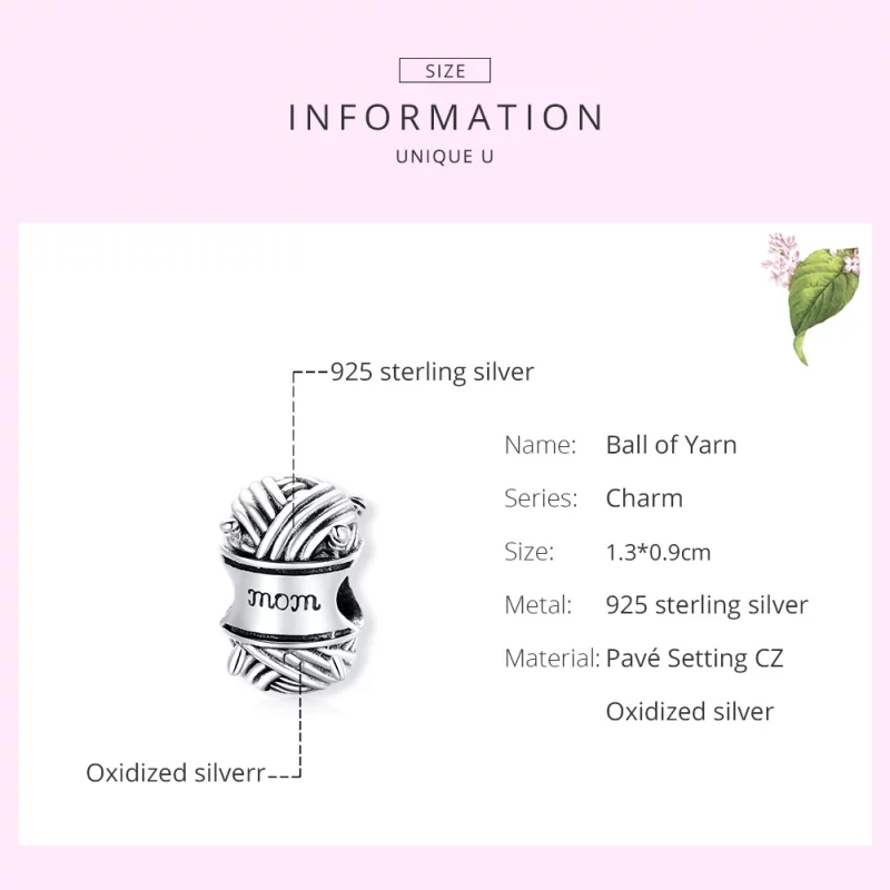 (image pour) Charm Style PANDORA Pelote de laine - SCC1654 - Afficher 7