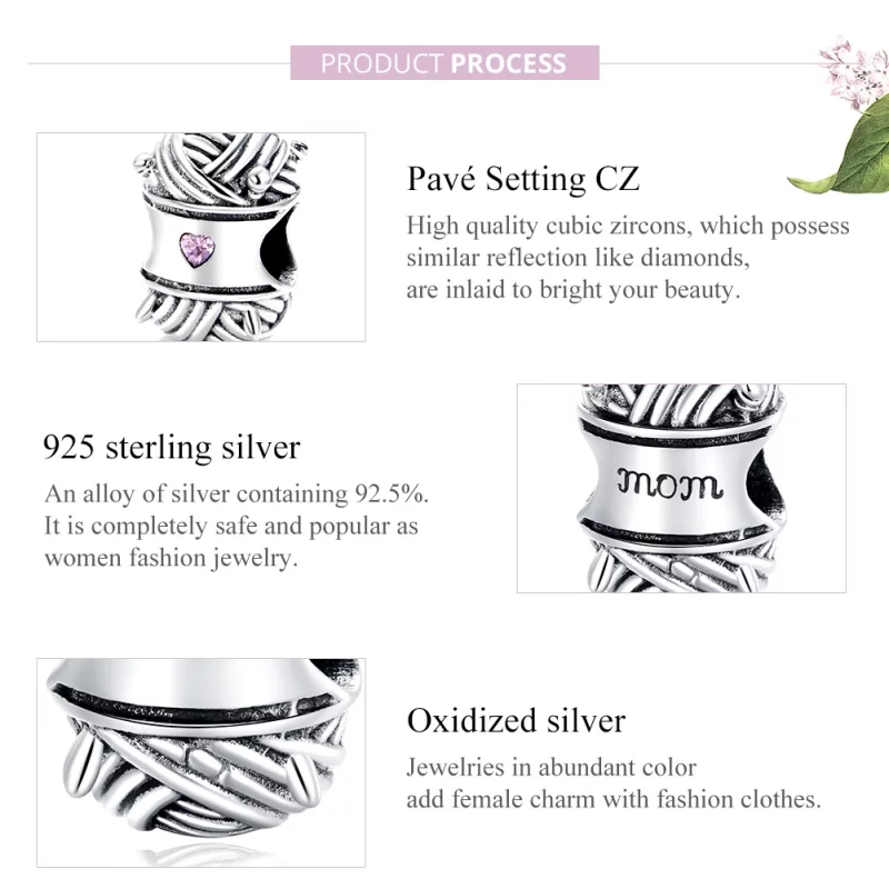 (image pour) Charm Style PANDORA Pelote de laine - SCC1654 - Afficher 8