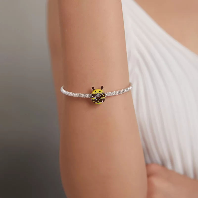 (image pour) Charm style Pandora Petit Charme de Beignets en Forme d'Abeille - SCC1878 - Afficher 5