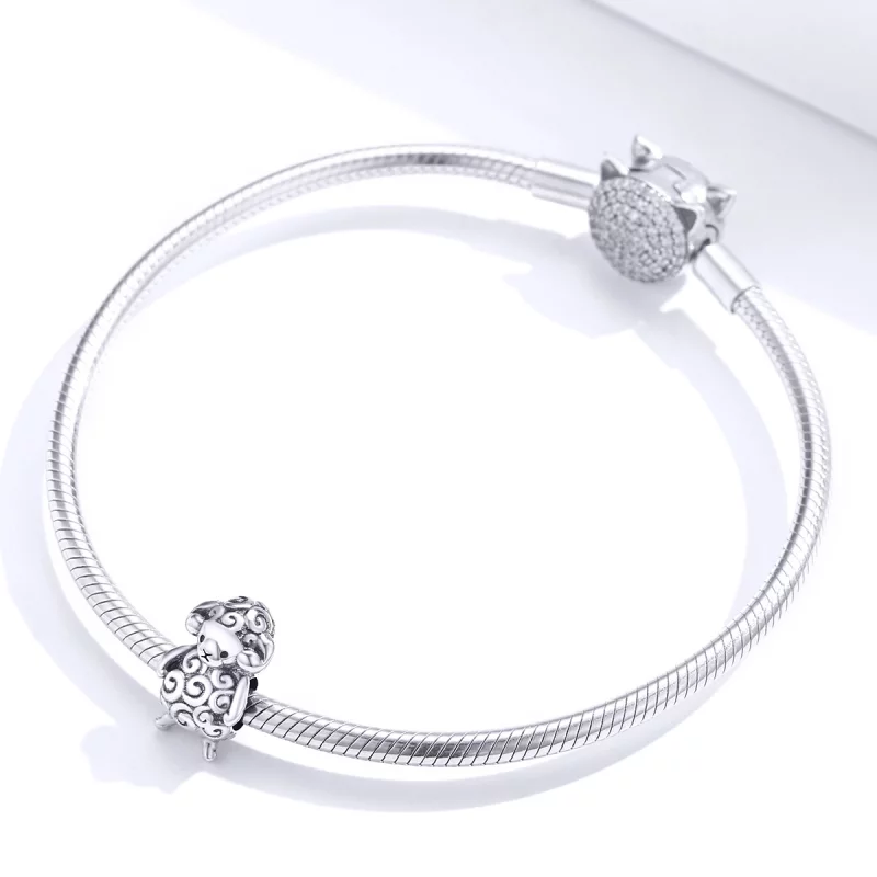 (image pour) Charm Style PANDORA Petit mouton - BSC187 - Afficher 3