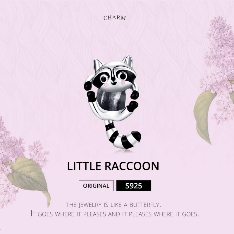 (image pour) Charm Style PANDORA Petit Raton Laveur - BSC403 - Afficher 6