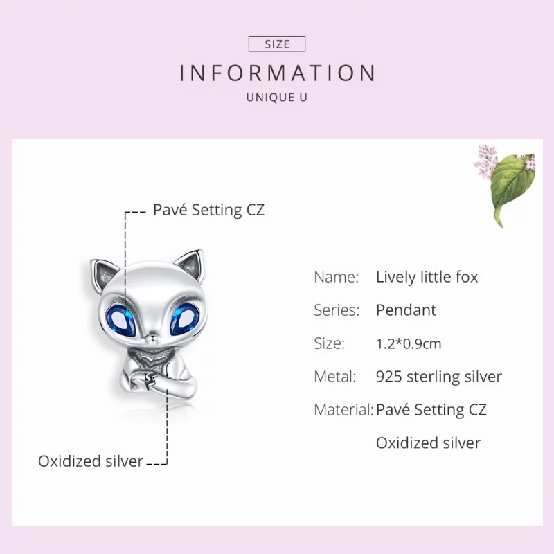 (image pour) Charm Style PANDORA Petit renard animé - SCC1808 - Afficher 7