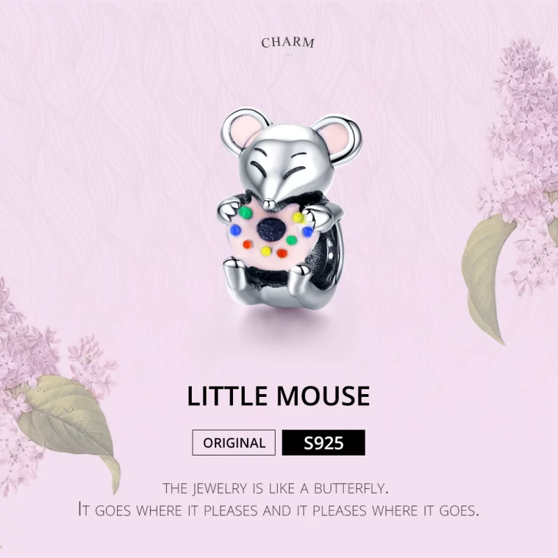 (image pour) Charm Style PANDORA Petite souris - SCC1318 - Afficher 3