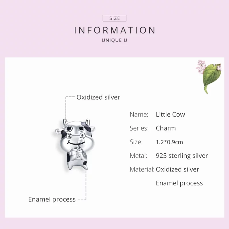 (image pour) Charm Style PANDORA Petite vache - SCC1574 - Afficher 7
