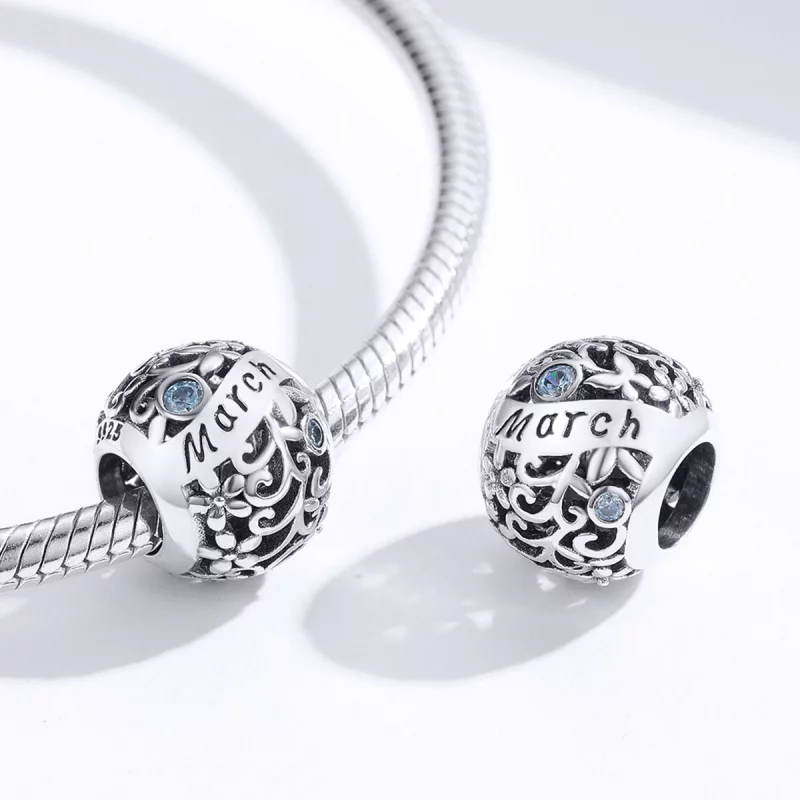 (image pour) Charm Style PANDORA Pierre de naissance de mars - SCC1385-3 - Afficher 3