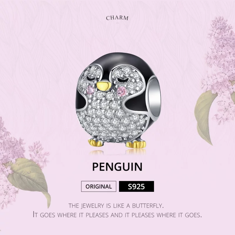 (image pour) Charm Style PANDORA pingouin Bicolore - BSC126 - Afficher 5