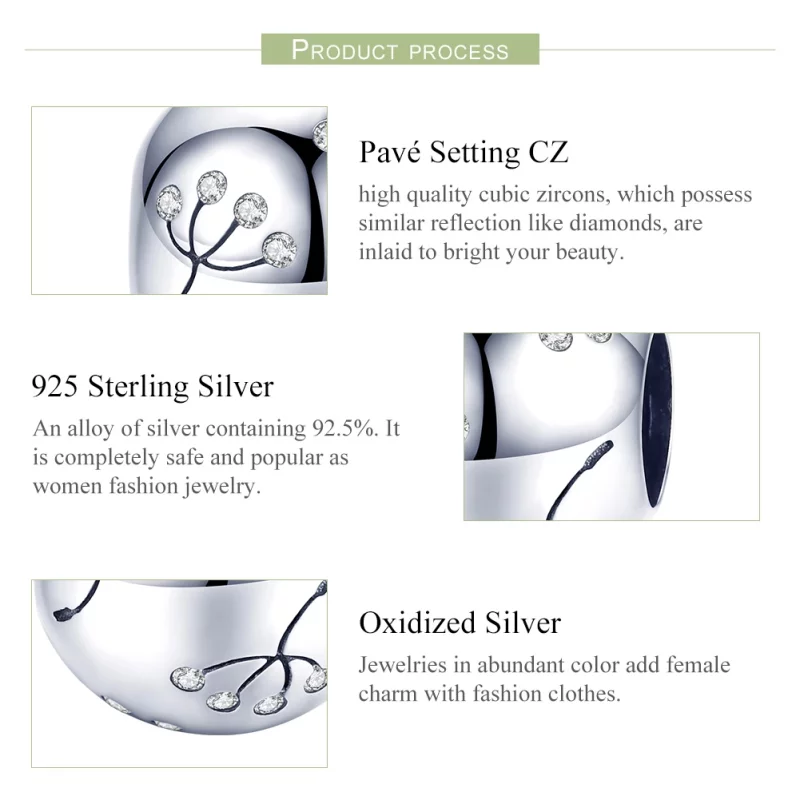 (image pour) Charm Style PANDORA Pissenlit - BSC053 - Afficher 7