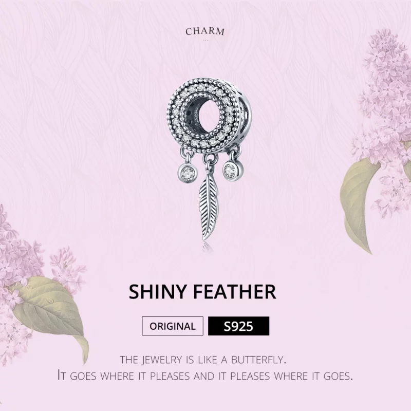 (image pour) Charm Style PANDORA Plume brillante - SCC1550 - Afficher 6