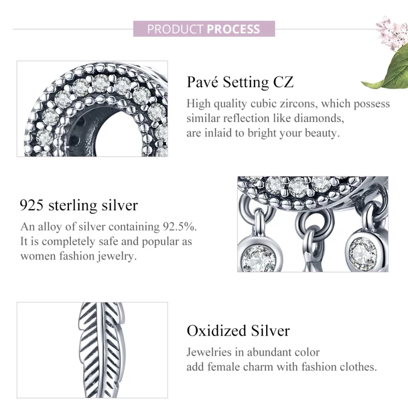 (image pour) Charm Style PANDORA Plume brillante - SCC1550 - Afficher 8