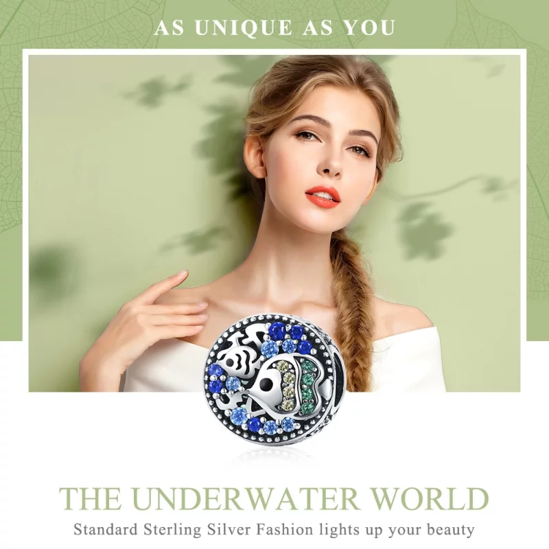 (image pour) Charm Style PANDORA Poissons colorés du monde sous-marin - SCC764 - Afficher 6