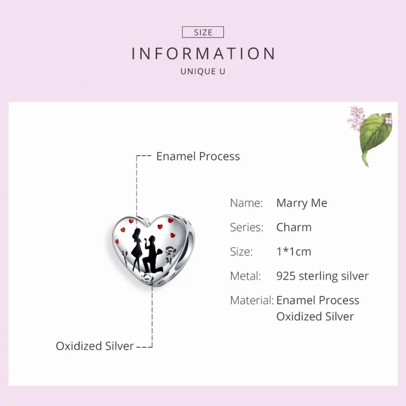 (image pour) Charm Style PANDORA Épouse-moi - SCC1403 - Afficher 6
