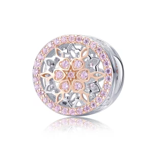 Charm Style PANDORA Punaise des fleurs Bicolore - SCC923 (image pour) Charm Style PANDORA Punaise des fleurs Bicolore - SCC923
