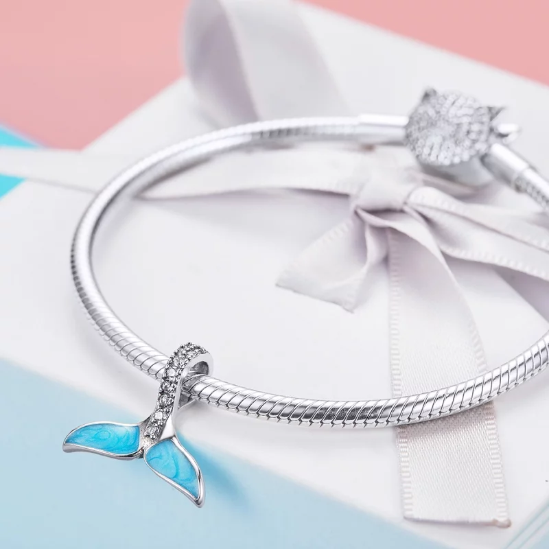 (image pour) Charm Style PANDORA Queue de poisson bleu - SCC1067 - Afficher 3