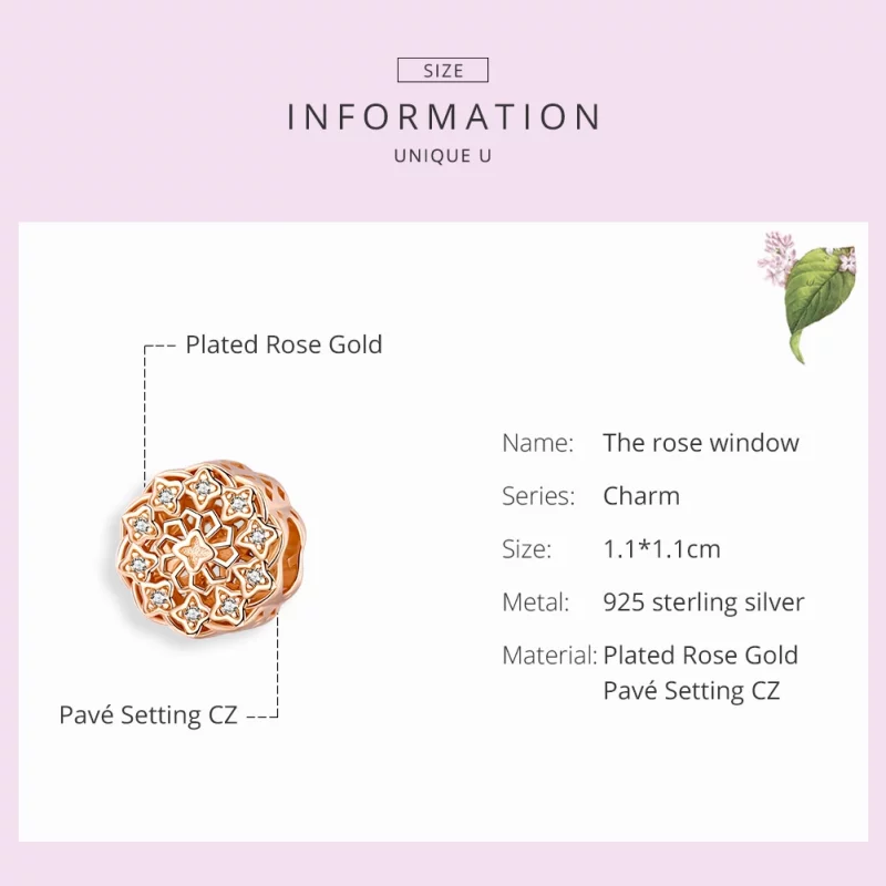 (image pour) Charm Style PANDORA Rosace - SCC1279 - Afficher 3