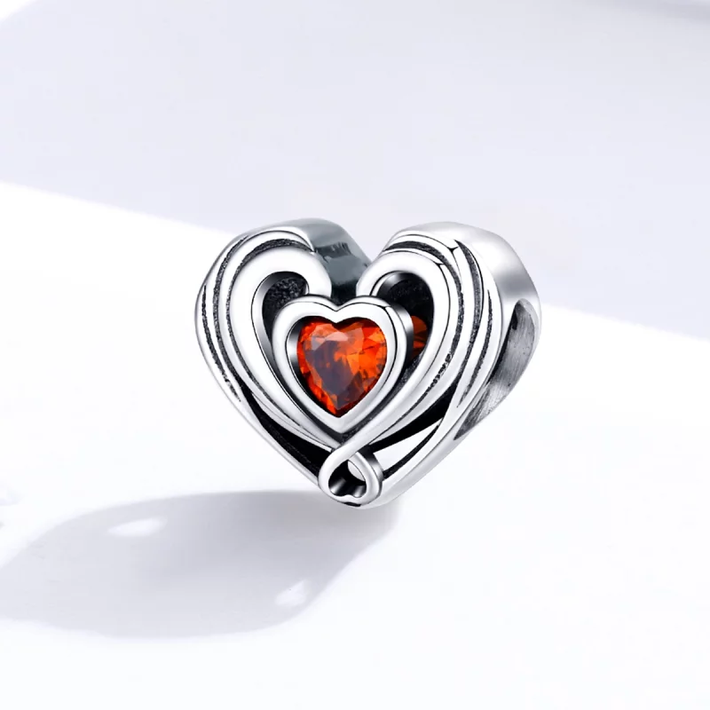 (image pour) Charm Style PANDORA Rugby Coeur Dans Coeur - SCC1472 - Afficher 2
