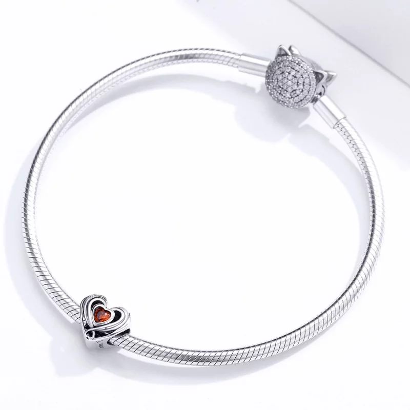 (image pour) Charm Style PANDORA Rugby Coeur Dans Coeur - SCC1472 - Afficher 3