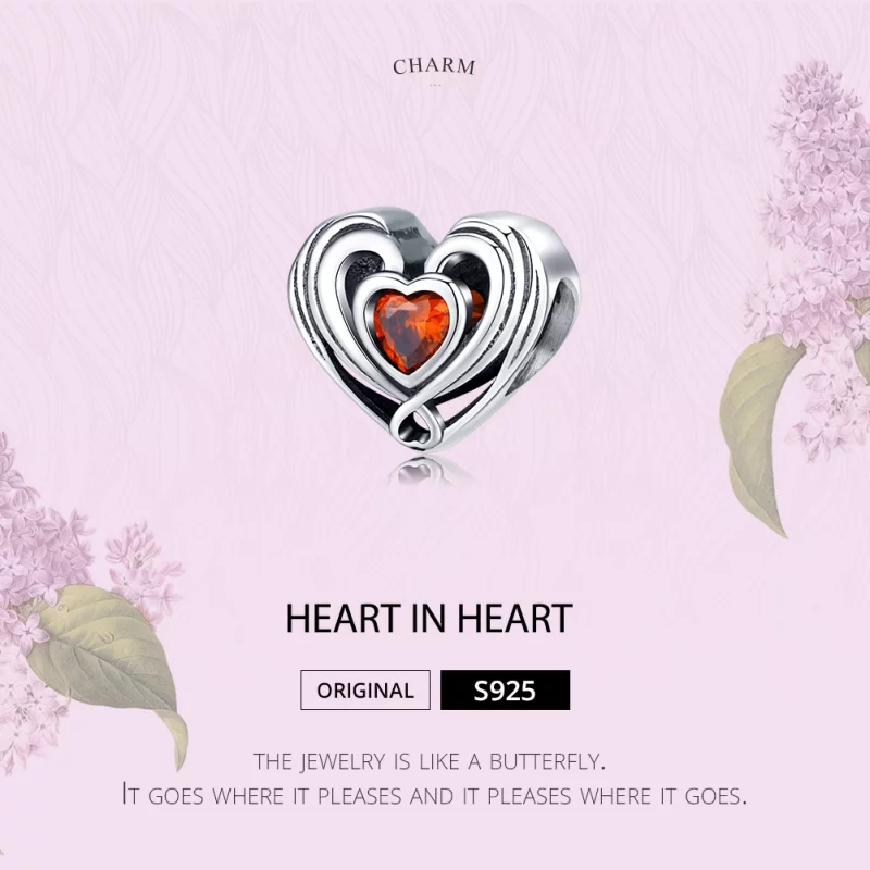 (image pour) Charm Style PANDORA Rugby Coeur Dans Coeur - SCC1472 - Afficher 6