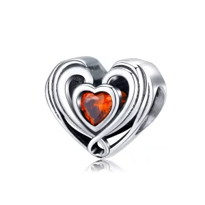 (image pour) Charm Style PANDORA Rugby Coeur Dans Coeur - SCC1472
