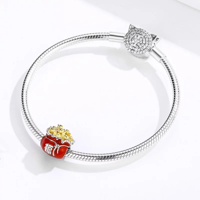 (image pour) Charm Style PANDORA Sac porte-bonheur chinois - BSC100 - Afficher 3