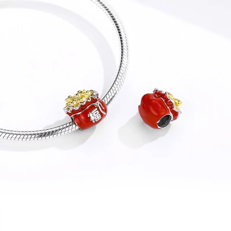 (image pour) Charm Style PANDORA Sac porte-bonheur chinois - BSC100 - Afficher 4