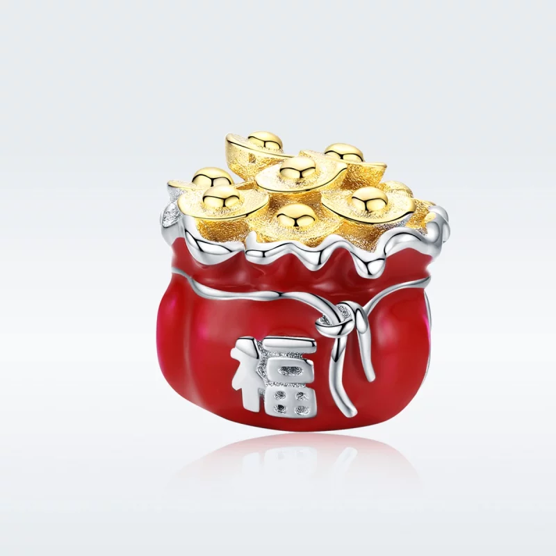 (image pour) Charm Style PANDORA Sac porte-bonheur chinois - BSC100 - Afficher 5