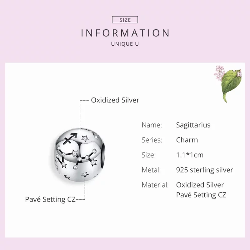 (image pour) Charm Style PANDORA Sagittaire - SCC1218-9 - Afficher 5