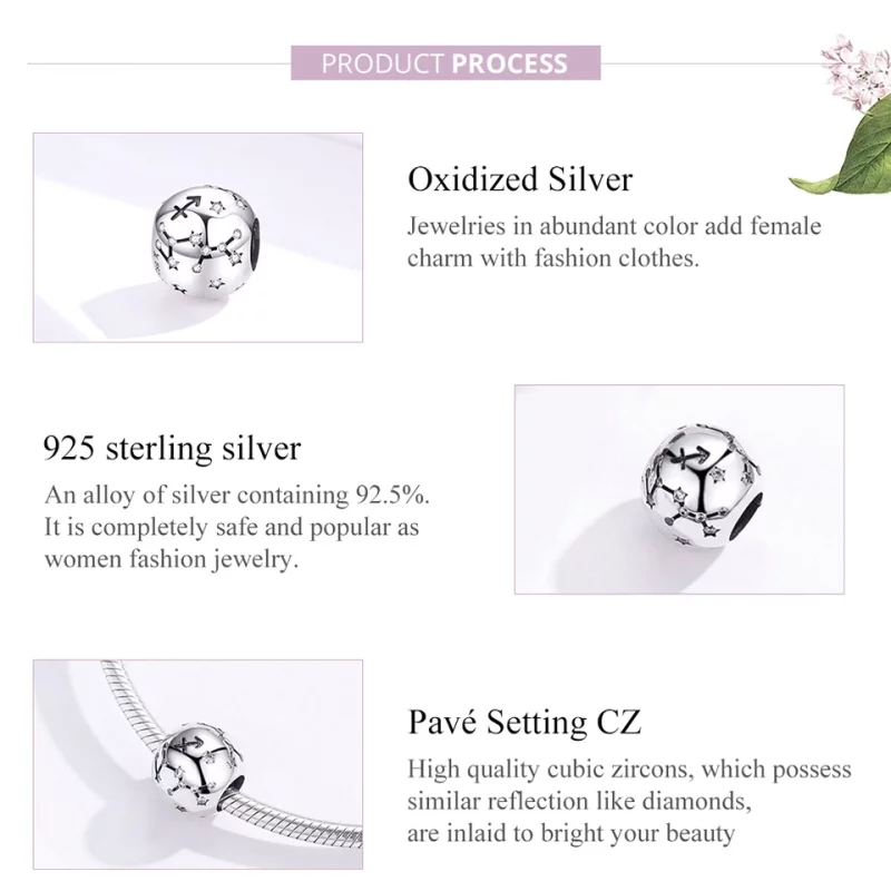 (image pour) Charm Style PANDORA Sagittaire - SCC1218-9 - Afficher 7