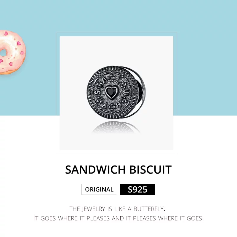 (image pour) Charm Style PANDORA Sandwich Biscuit - BSC352 - Afficher 6