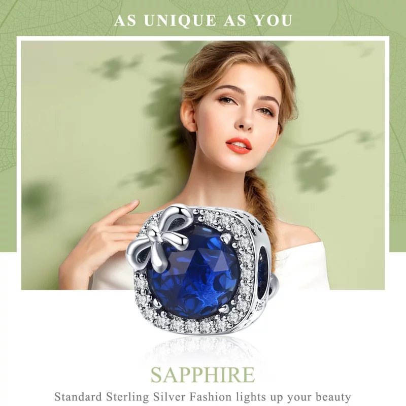 (image pour) Charm Style PANDORA Saphir - SCC1058 - Afficher 2