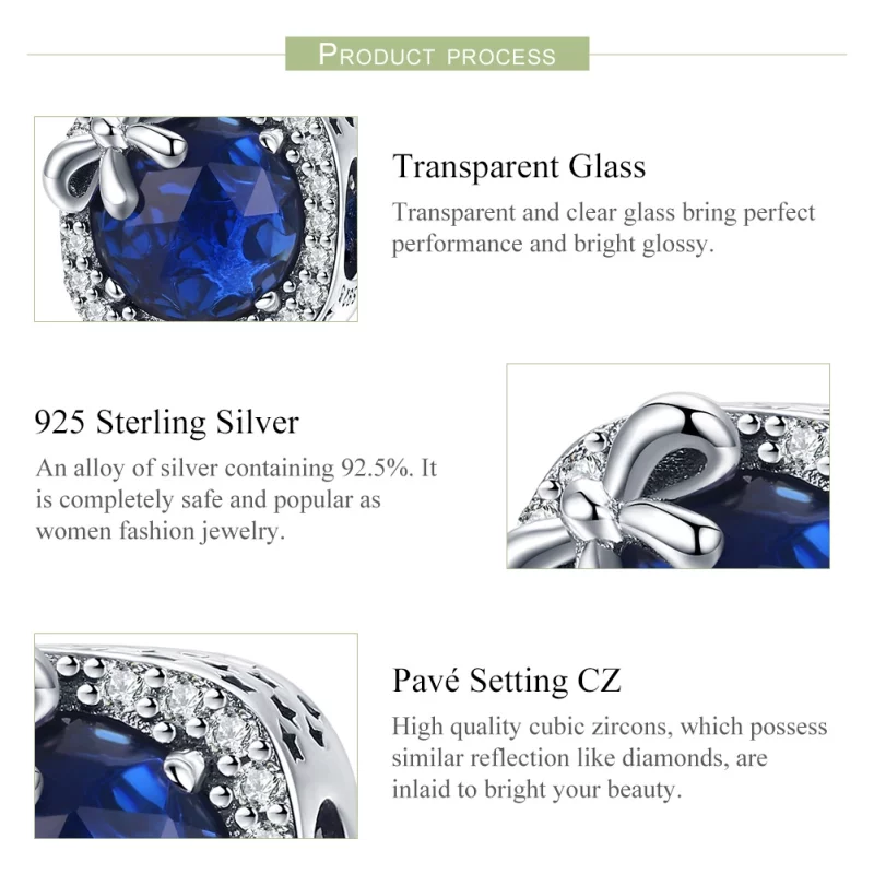 (image pour) Charm Style PANDORA Saphir - SCC1058 - Afficher 6