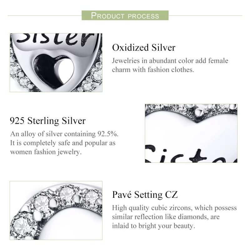 (image pour) Charm Style PANDORA Sœur - SCC1141 - Afficher 4