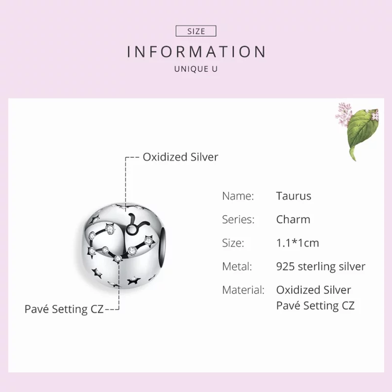 (image pour) Charm Style PANDORA Taureau - SCC1218-2 - Afficher 4