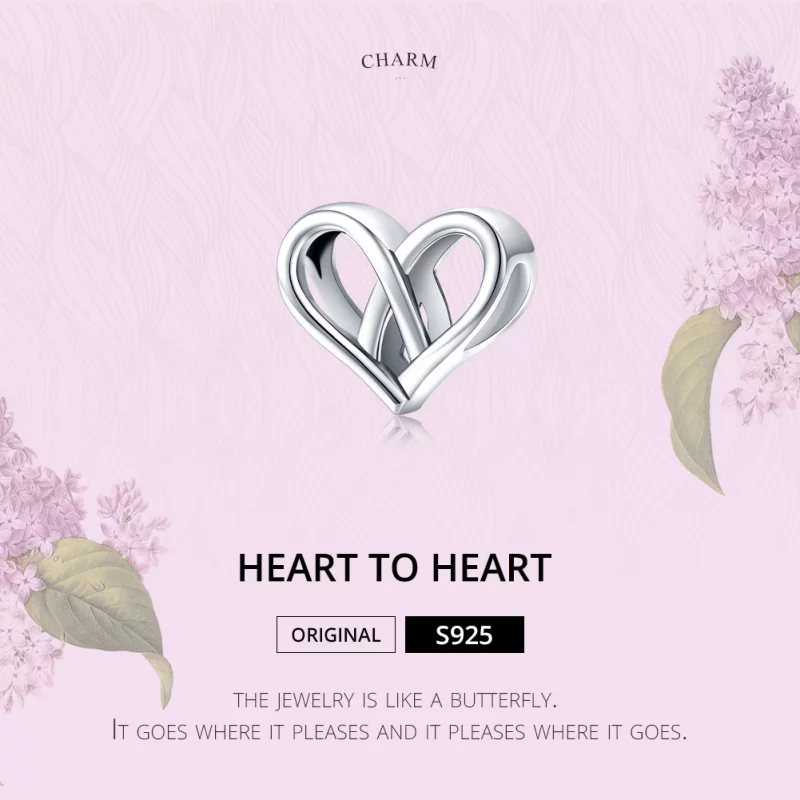 (image pour) Charm Style PANDORA Toi et moi coeur à coeur - SCC1552 - Afficher 6