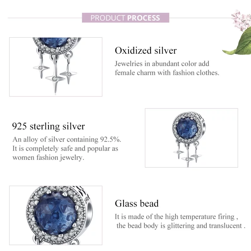 (image pour) Charm Style PANDORA Étoile bleue - SCC1432 - Afficher 8