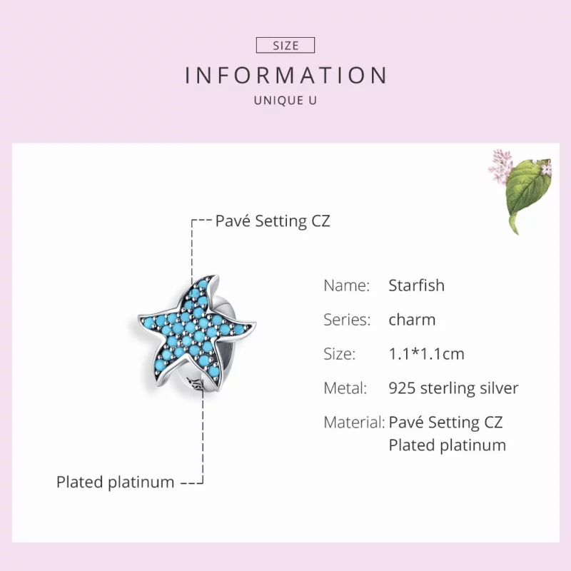 (image pour) Charm Style PANDORA Étoile de mer - SCC1313 - Afficher 4