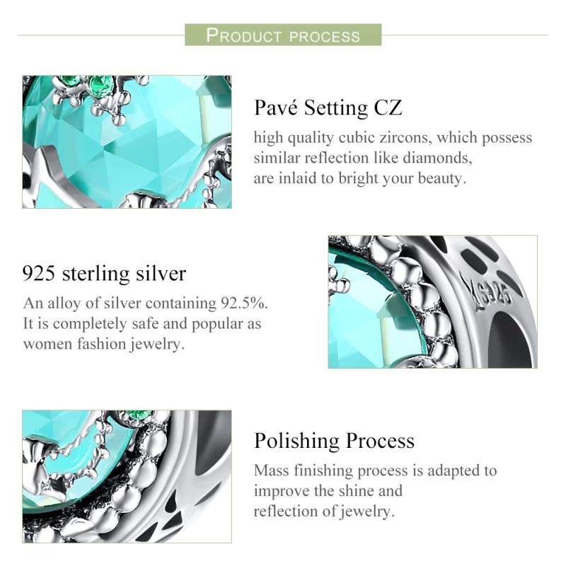 (image pour) Charm Style PANDORA Étoiles brillantes - SCC246 - Afficher 7