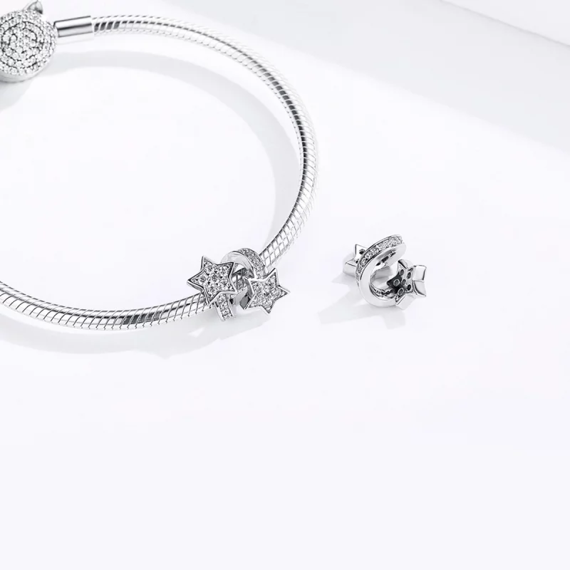 (image pour) Charm Style PANDORA Étoiles datées les unes avec les autres - SCC1244 - Afficher 6