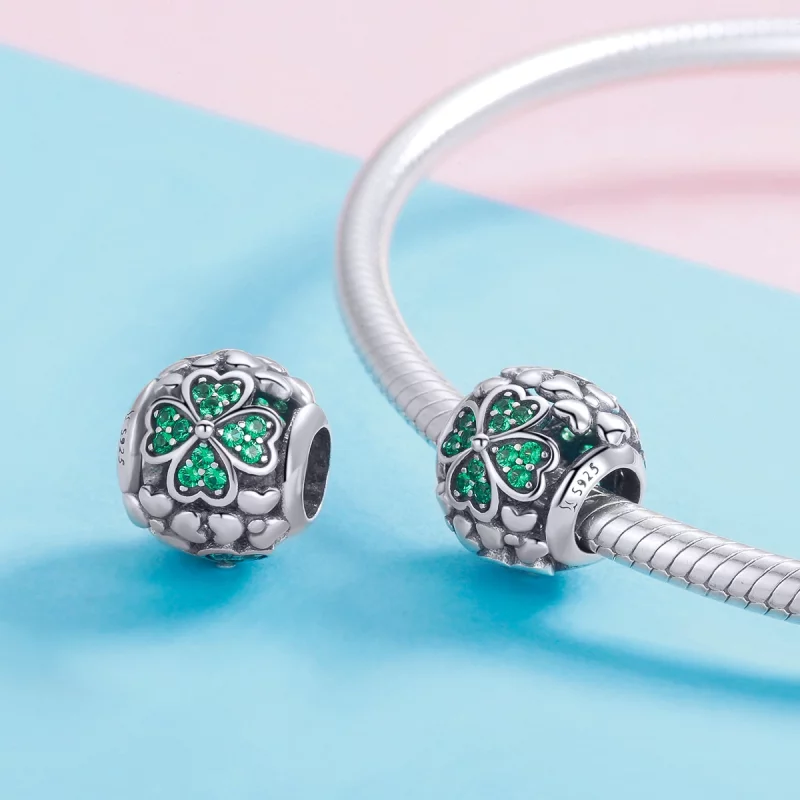 (image pour) Charm Style PANDORA Trèfle vert - SCC964 - Afficher 4