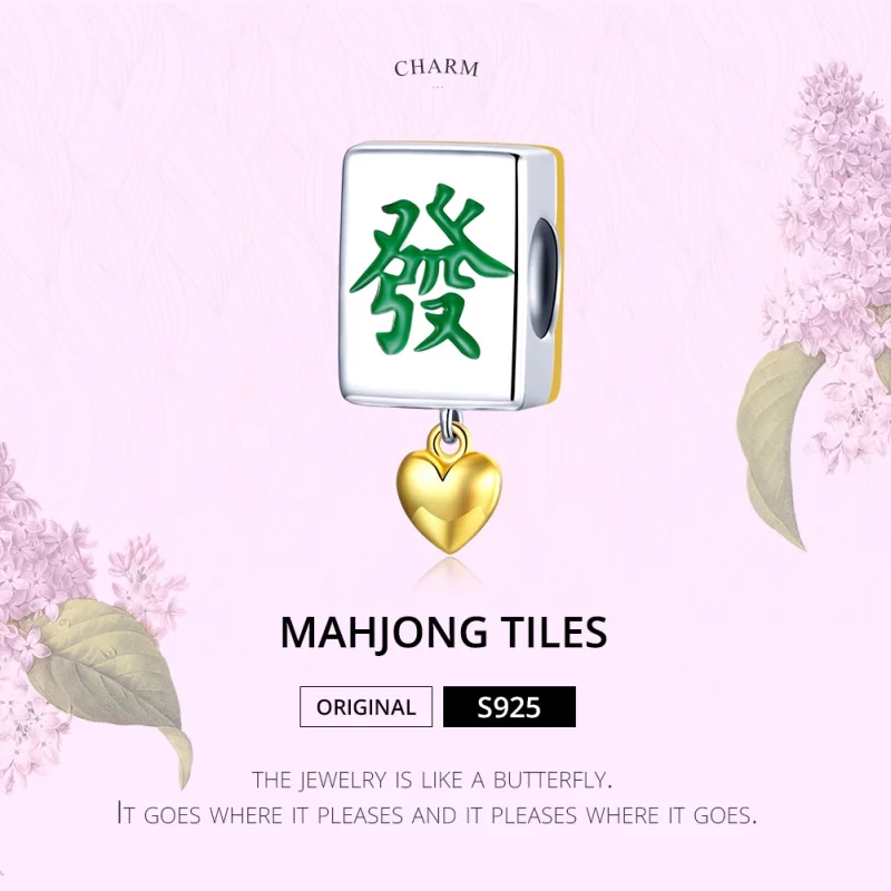 (image pour) Charm Style PANDORA Tuiles mahjong Bicolore - SCC1751 - Afficher 6