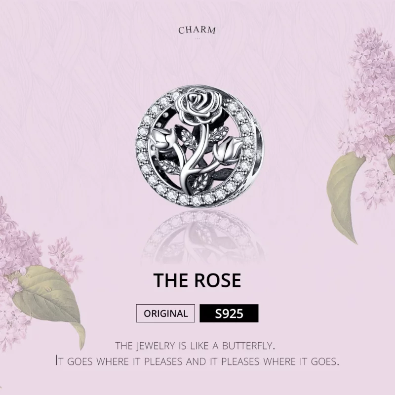 (image pour) Charm Style PANDORA Une rose - SCC1189 - Afficher 2