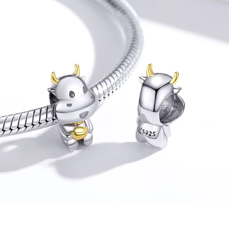 (image pour) Charm Style PANDORA Vache chanceuse Bicolore - SCC1709 - Afficher 4