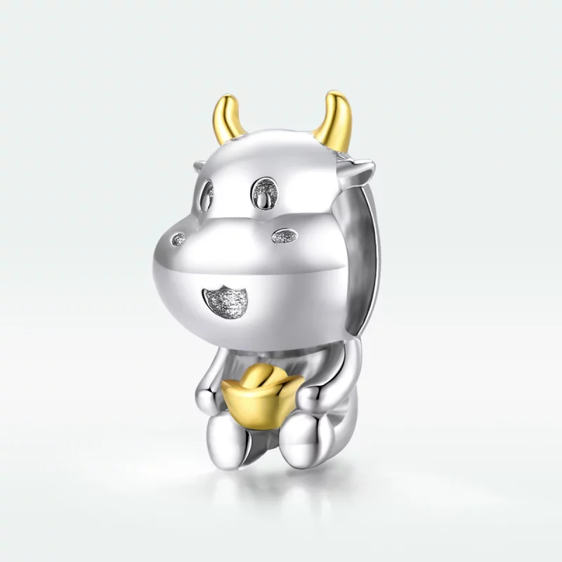 (image pour) Charm Style PANDORA Vache chanceuse Bicolore - SCC1709 - Afficher 5