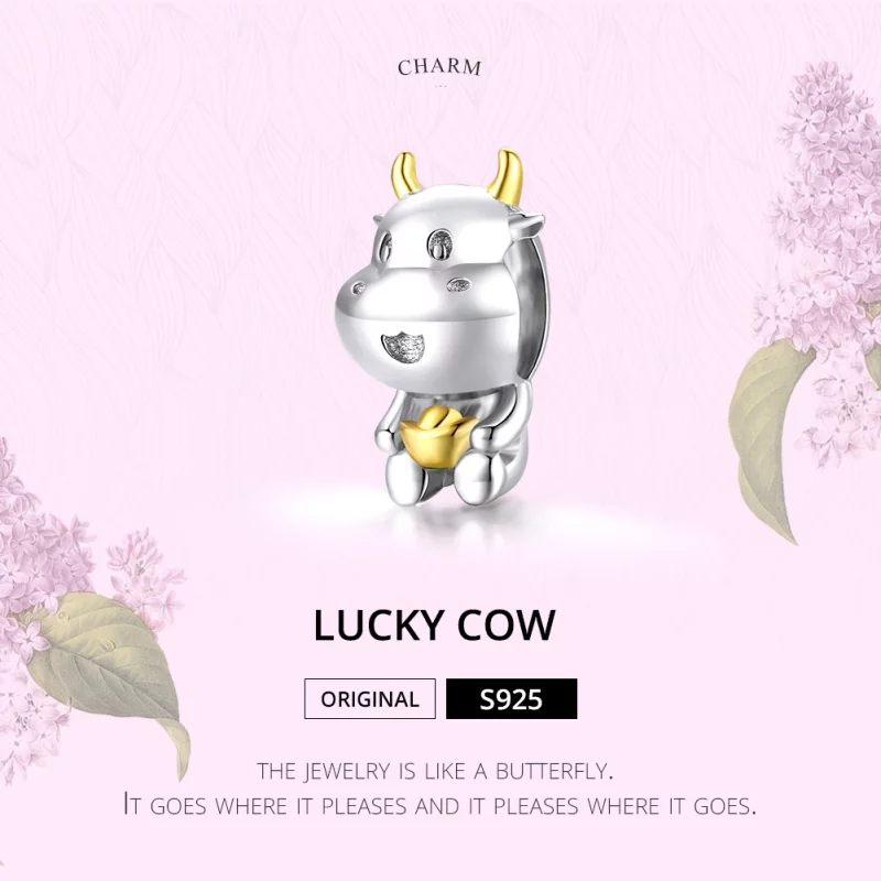 (image pour) Charm Style PANDORA Vache chanceuse Bicolore - SCC1709 - Afficher 6