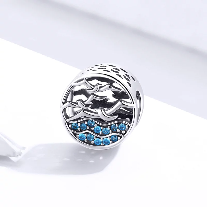 (image pour) Charm Style PANDORA Vague & Mouettes - SCC1454 - Afficher 2