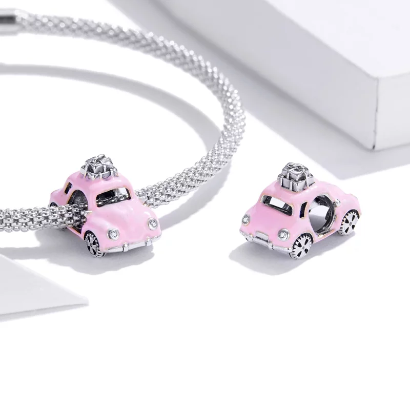 (image pour) Charm Style PANDORA Voiture rose - SCC1738 - Afficher 4