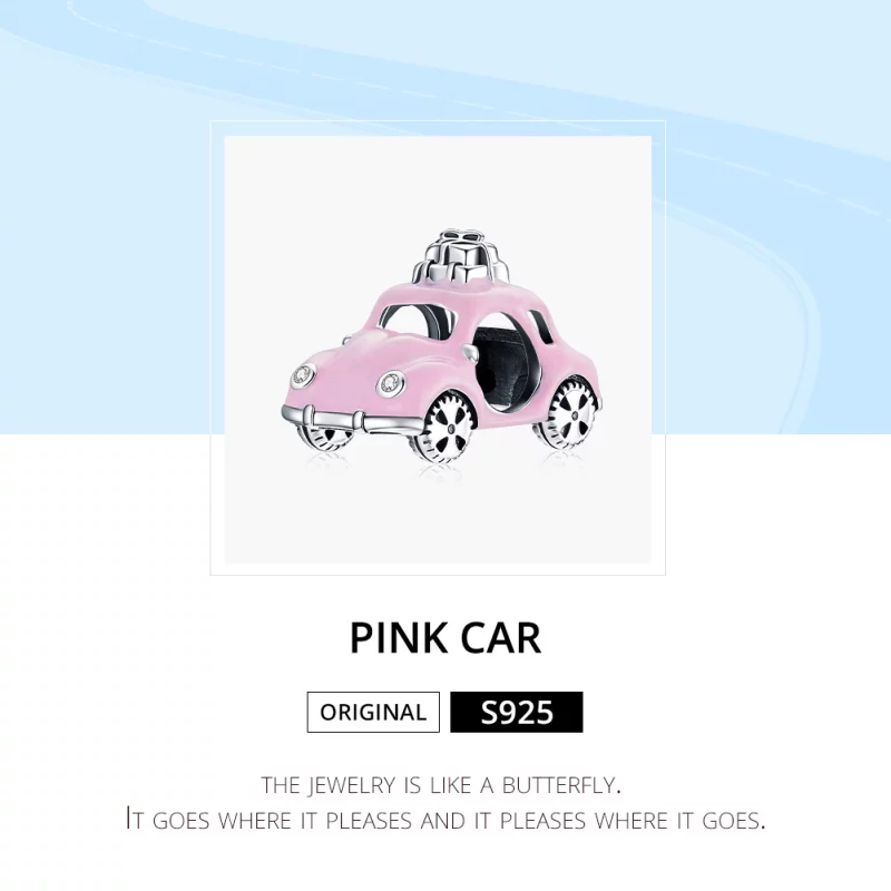 (image pour) Charm Style PANDORA Voiture rose - SCC1738 - Afficher 6