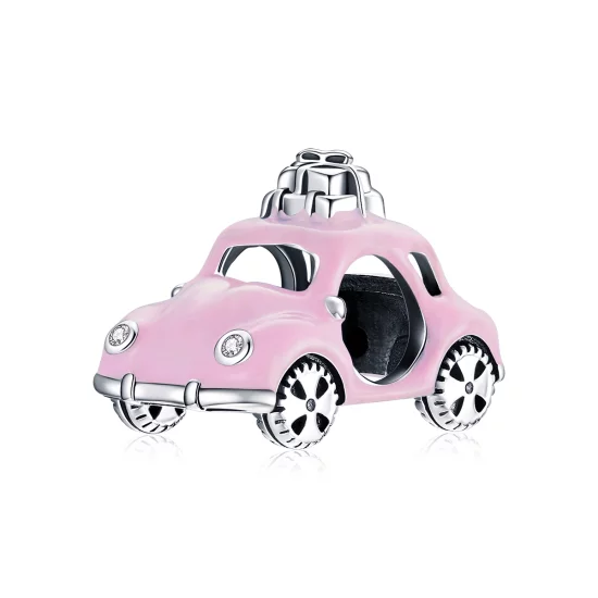 (image pour) Charm Style PANDORA Voiture rose - SCC1738